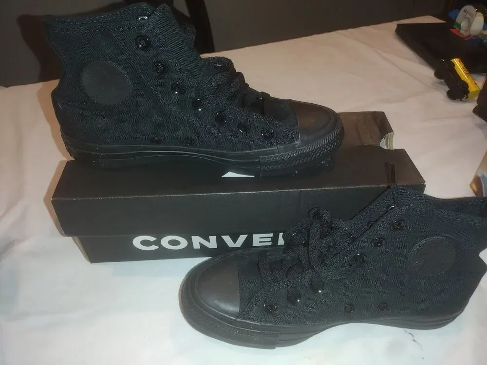 Size 4 Men's 6 Womens- Converse Chuck Taylor All Star High All Black New In Box